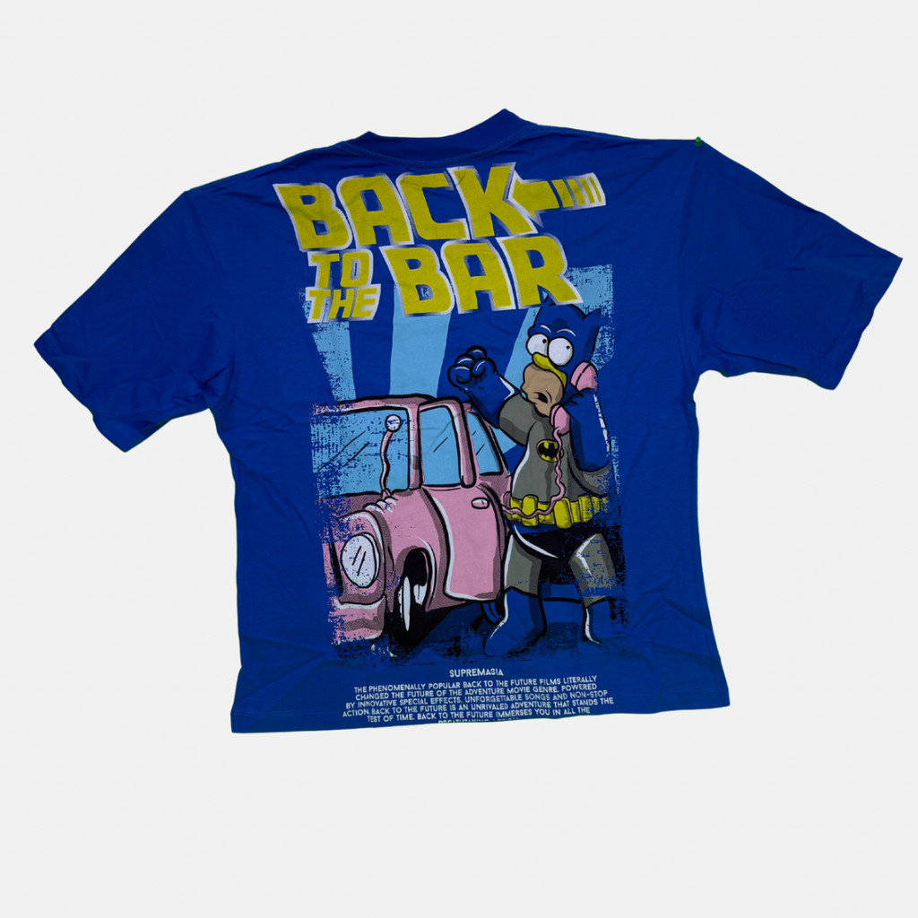 Back To The Bar Oversize T-Shirt – Blue