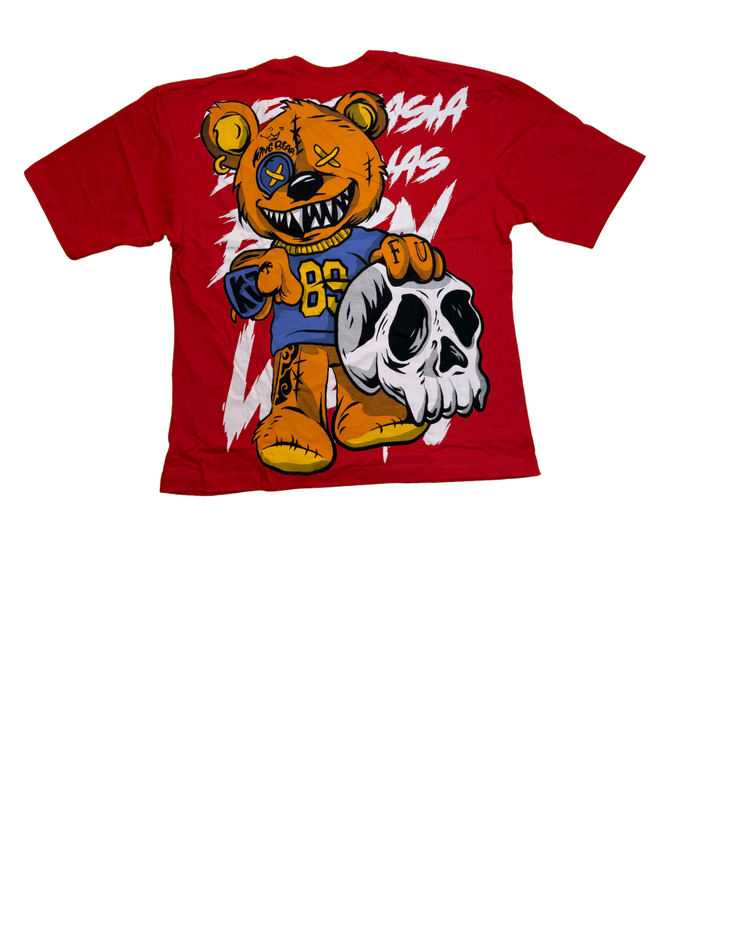 Dark Bear Oversize T-Shirt – Red