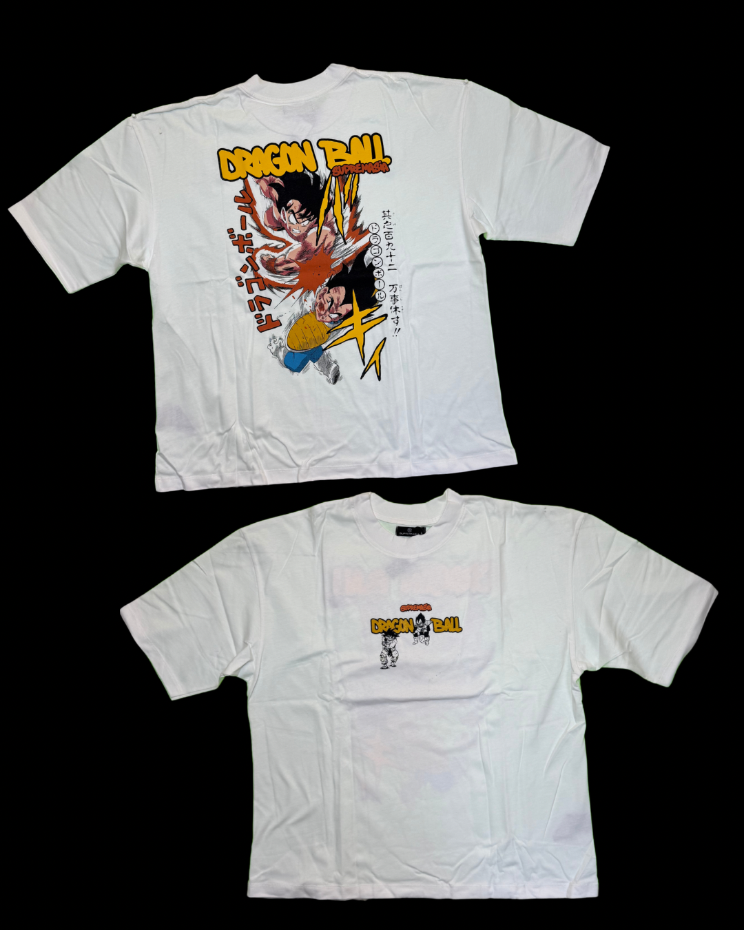 Anime Battle Oversize T-Shirt – White