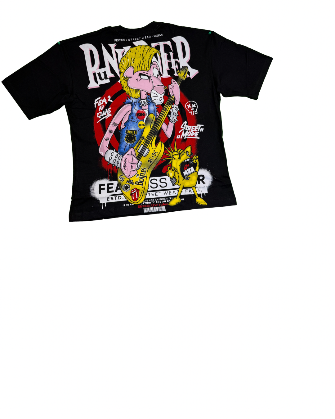 Street Punk Oversize T-Shirt – Black